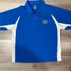 Pro Edge Royal Blue and White Polo Shirt featuring Florida Gators